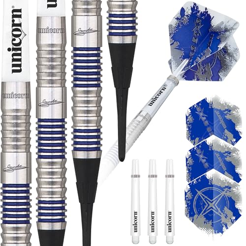 Unicorn Silver Star Gary Anderson Soft Dart, 80% Tungsten, 18g von Unicorn