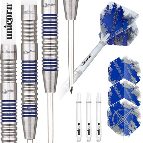 Unicorn Silver Star Gary Anderson Steel Dart, 80% Tungsten, 22g von Unicorn