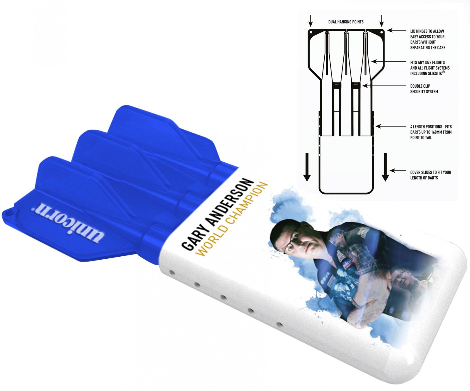 Unicorn Slider Dart Case Gary Anderson Unicorn Slider Dart Case Gary Anderson von Unicorn