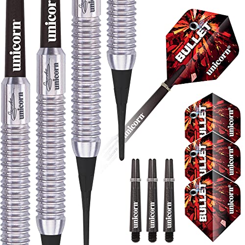 Unicorn Bullet Gary Anderson Soft Dart, Edelstahl, Silber, 18g Unicorn Bullet Gary Anderson Soft Dart, Edelstahl, Silber, 18g von Unicorn