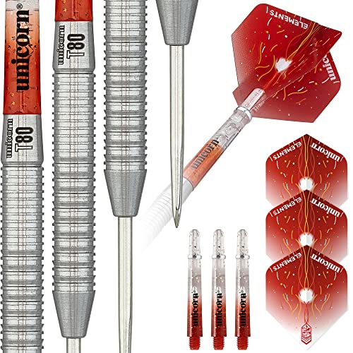 Unicorn Core XL Striker Dartpfeile mit Stahlspitze, rot, 20 g Unicorn Core XL Striker Dartpfeile mit Stahlspitze, rot, 20 g von Unicorn