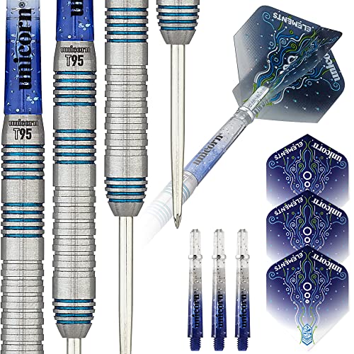 Unicorn Tungsten Dartpfeile, Wolfram, T95 Core XL, 21 g, blau von Unicorn