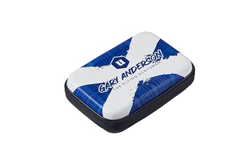 Unicorn Ultra Gary Anderson Darttasche | Schlankes Schwarz mit stilisiertem schottischen Saltire-Design | Extra Stauraum für Ersatzteile und Zubehör | Schaumstoff-Innenseite hält und schützt 2 Sets Unicorn Ultra Gary Anderson Darttasche | Schlankes Schwarz mit stilisiertem schottischen Saltire-Design | Extra Stauraum für Ersatzteile und Zubehör | Schaumstoff-Innenseite hält und schützt 2 Sets von Unicorn