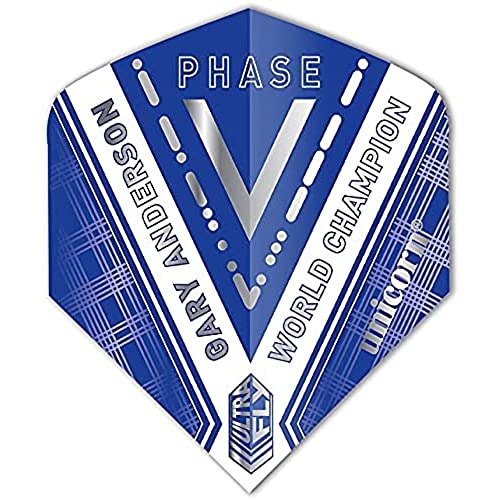Unicorn Ultrafly Gary Anderson Champion Phase 5 Dart Flight, World Champ P5 Clear, Big Wing Unicorn Ultrafly Gary Anderson Champion Phase 5 Dart Flight, World Champ P5 Clear, Big Wing von Unicorn