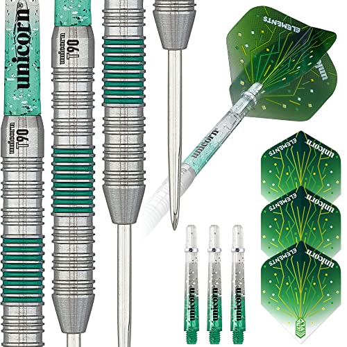 Unicorn T90 Core XL Green Type 2 Dartpfeile, 90% Wolfram, Stahlspitze, grün, 20 g von Unicorn