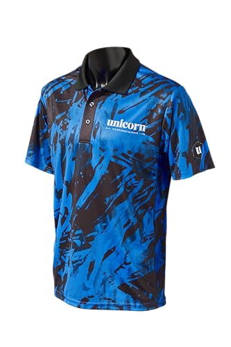 Unicorn Dart-Shirt, Pro-Tech-Camouflage, kühles, atmungsaktives weiches Micro-Mesh-Polyester, 3-Tuk-Polyester, schwarzer Kragen und weißes Logo, erhältlich in 5 Farben und Größen S bis XXXXL Unicorn Dart-Shirt, Pro-Tech-Camouflage, kühles, atmungsaktives weiches Micro-Mesh-Polyester, 3-Tuk-Polyester, schwarzer Kragen und weißes Logo, erhältlich in 5 Farben und Größen S bis XXXXL von Unicorn