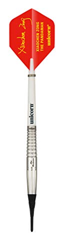 Unicorn Xiaochen Zong Soft Tip Darts, Silber, 19 g von Unicorn