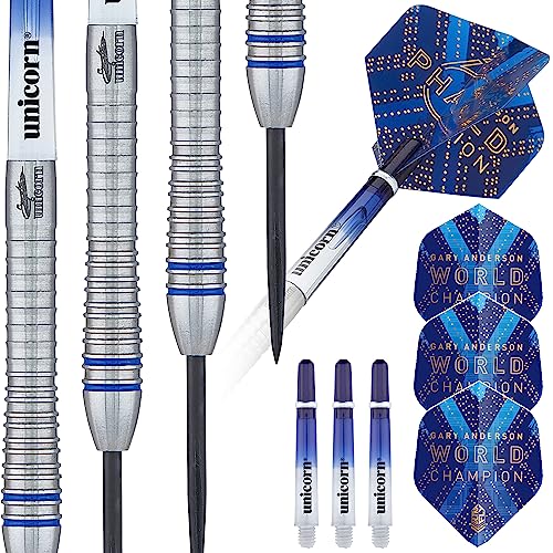 Unicorn World Champion Natural Dartpfeile, blau, 22 g Unicorn World Champion Natural Dartpfeile, blau, 22 g von Unicorn