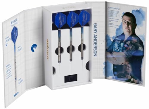 Unicorn 2019 Edition-Gary Anderson World Champion 90 Percent Wolfram-Dart, blau, 23 g Unicorn 2019 Edition-Gary Anderson World Champion 90 Percent Wolfram-Dart, blau, 23 g von Unicorn