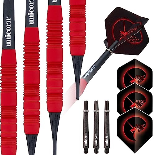 Unicorn Core Plus Dartpfeile aus rotem Messing, weiche Spitze, 16 g Unicorn Core Plus Dartpfeile aus rotem Messing, weiche Spitze, 16 g von Unicorn