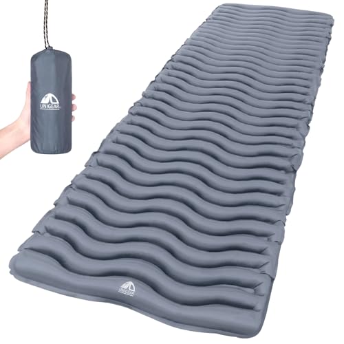 Unigear Camping Isomatte Kleines Packmaß, Aufblasbare Luftmatratze Camping, Schlafmatte für Outdoor, Ultraleicht Feuchtigkeitsbeständig Wasserdicht und rutschfest, MEHRWEG Unigear Camping Isomatte Kleines Packmaß, Aufblasbare Luftmatratze Camping, Schlafmatte für Outdoor, Ultraleicht Feuchtigkeitsbeständig Wasserdicht und rutschfest, MEHRWEG von Unigear