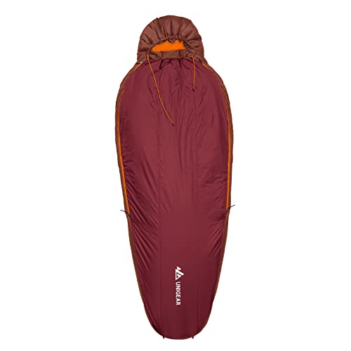 Unigear Campy Trail Schlafsack 50°F Sommer - Kompakter, wasserabweisender, leichter Mumienschlafsack für Erwachsene und Jugendliche - Outdoor, Wandern, Backpacking von Unigear