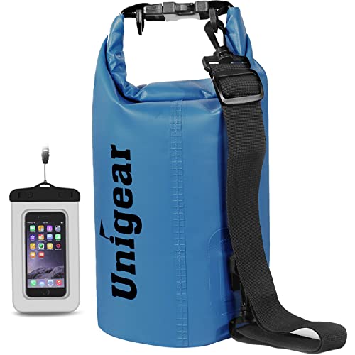 Unigear Dry Bag, 2L/5L/10L/20L/30L/40L/55L, wasserdichter Beutel wasserdichte Taschen Seesack Packsack mit Handytasche und Gurte für Boot und Kajak, Angeln, Rafting, Schwimmen, Camping und Snowboarden Unigear Dry Bag, 2L/5L/10L/20L/30L/40L/55L, wasserdichter Beutel wasserdichte Taschen Seesack Packsack mit Handytasche und Gurte für Boot und Kajak, Angeln, Rafting, Schwimmen, Camping und Snowboarden von Unigear