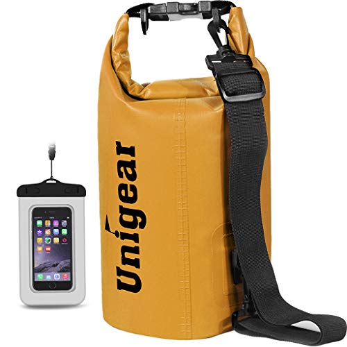 Unigear Dry Bag, Wasserdicht Taschen mit Handytasche und Gurte für Boot und Kajak, Angeln, Rafting, Schwimmen, Camping und Snowboarden, MEHRWEG von Unigear