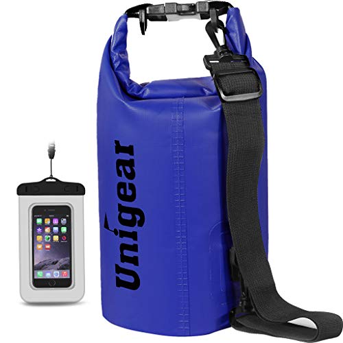 Unigear Dry Bag, Wasserdicht Taschen mit Handytasche und Gurte für Boot und Kajak, Angeln, Rafting, Schwimmen, Camping und Snowboarden, MEHRWEG von Unigear