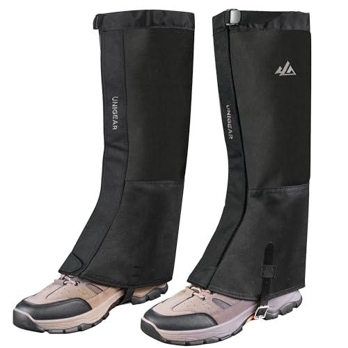 Unigear Gamaschen Outdoor wasserdicht zum wandern, Beinschutz Gaiter für Fahrrad Trekking schneewandern, einstellbar, atmungsaktiv Unigear Gamaschen Outdoor wasserdicht zum wandern, Beinschutz Gaiter für Fahrrad Trekking schneewandern, einstellbar, atmungsaktiv von Unigear