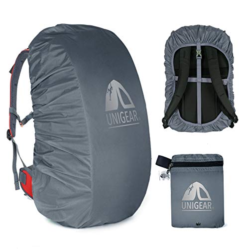 Unigear Regenschutz für Rucksäcke, wasserdichte Regenhülle Rucksack Cover regenüberzug für Camping Wandern Backpack Schulranzen von Unigear