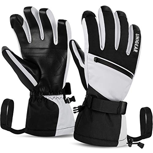 Unigear Skihandschuhe Herren Damen, Wasserdicht rutschfest Thermohandschuhe Winter Handschuhe für Skifahren Snowboard Eislaufen Wandern Radfahren Unigear Skihandschuhe Herren Damen, Wasserdicht rutschfest Thermohandschuhe Winter Handschuhe für Skifahren Snowboard Eislaufen Wandern Radfahren von Unigear