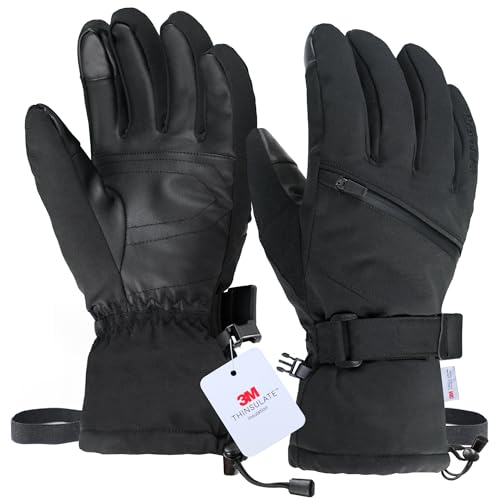 Unigear Skihandschuhe Herren Damen, Wasserdicht rutschfest Thermohandschuhe Winter Handschuhe für Skifahren Snowboard Eislaufen Wandern Radfahren Unigear Skihandschuhe Herren Damen, Wasserdicht rutschfest Thermohandschuhe Winter Handschuhe für Skifahren Snowboard Eislaufen Wandern Radfahren von Unigear