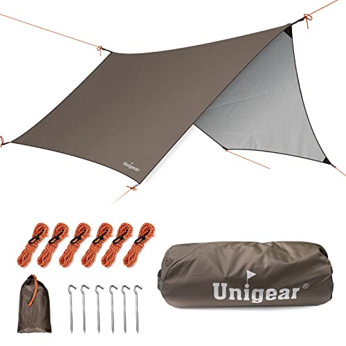 Unigear Zeltplane wasserdicht, sechseckig Tarp mit Ösen + 6 Aluminium Erdnägel+ 6 Seilen, Abdeckplane für Hängematte, Regenschutz Sonnenschutz für Outdoor Camping Picknick Festival Unigear Zeltplane wasserdicht, sechseckig Tarp mit Ösen + 6 Aluminium Erdnägel+ 6 Seilen, Abdeckplane für Hängematte, Regenschutz Sonnenschutz für Outdoor Camping Picknick Festival von Unigear