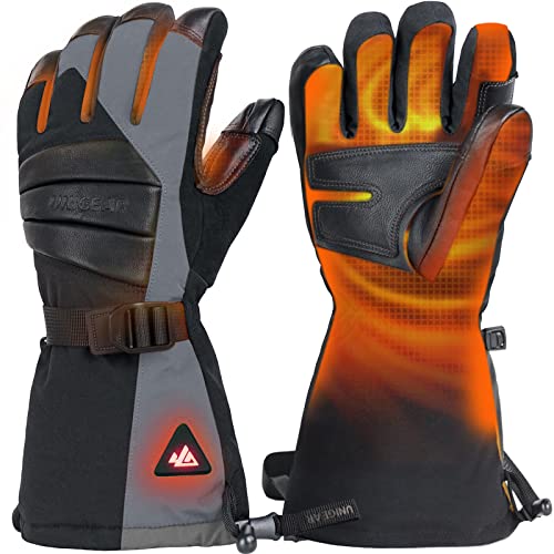 Unigear beheizbare Handschuhe mit Schnellladen für Damen und Herren, beheizte wärmende Winter Handschuhe mit Heizung, 3 Wärmestufen, wasserdicht Touchscreen für Skifahren, Raynauds und Outdoor Arbeit Unigear beheizbare Handschuhe mit Schnellladen für Damen und Herren, beheizte wärmende Winter Handschuhe mit Heizung, 3 Wärmestufen, wasserdicht Touchscreen für Skifahren, Raynauds und Outdoor Arbeit von Unigear
