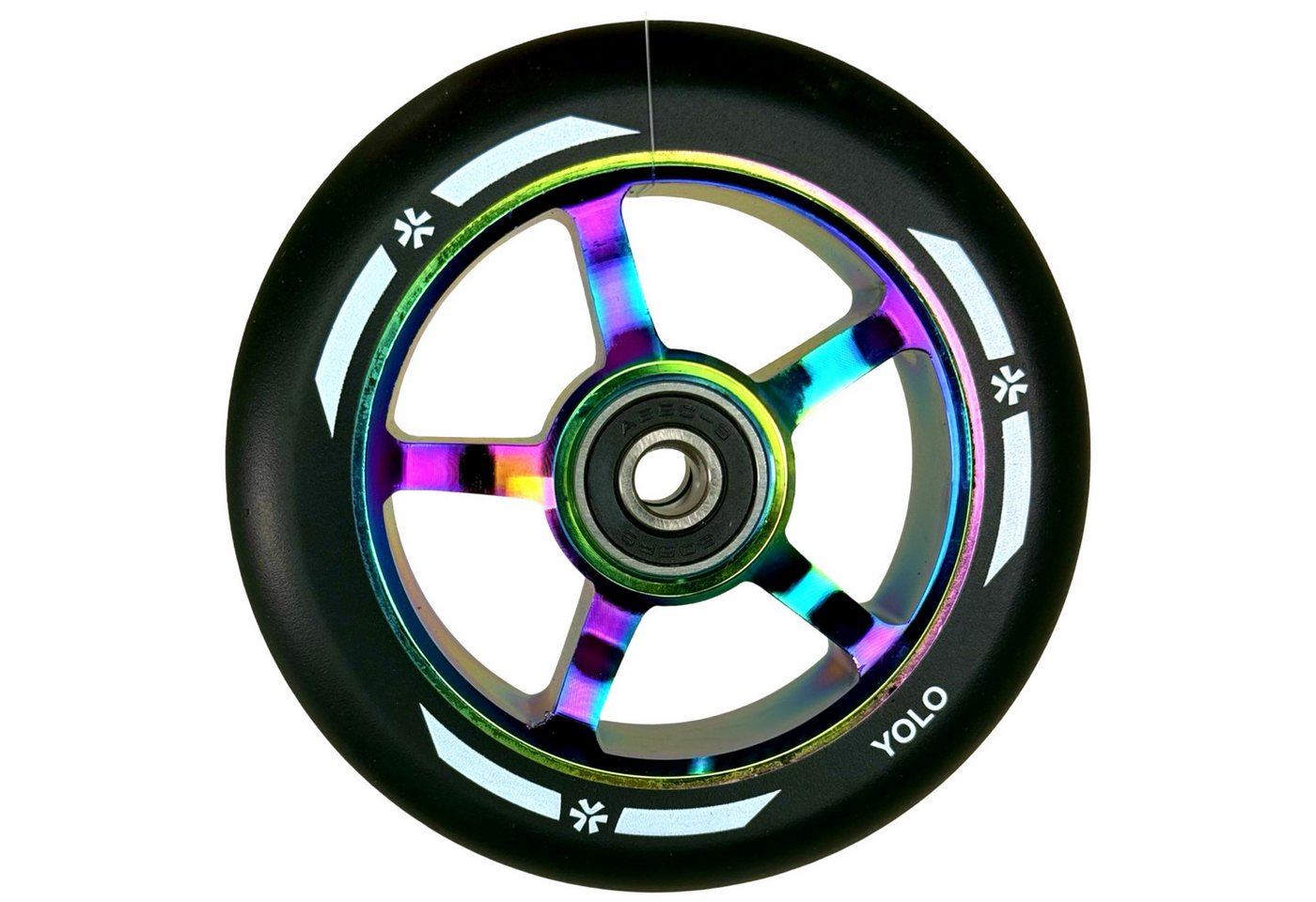 Union Stuntscooter Union Yolo Stunt-Scooter Rolle Abec9 100mm Neochrome Union Stuntscooter Union Yolo Stunt-Scooter Rolle Abec9 100mm Neochrome von Union