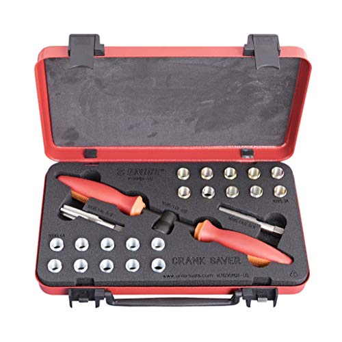 Unior Werkzeuge Crank Saver Pedal Thread Repair and Insert Kit, rot, Einheitsgröße von Unior