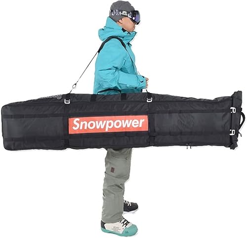 Unistrengh - wasserdichte Snowboardtasche Rollen Skitasche Snowboard Roller Bag gepolstert Skisack Teleskop-Tragetasche mit schuhfach Boardbag Wheels 100-210cm Verstellbarer Größe Schwarz Unistrengh - wasserdichte Snowboardtasche Rollen Skitasche Snowboard Roller Bag gepolstert Skisack Teleskop-Tragetasche mit schuhfach Boardbag Wheels 100-210cm Verstellbarer Größe Schwarz von Unistrengh