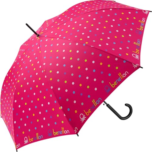 Benetton Stockschirm Long Automatik Signature Dot - Virtual pink von United Colors of Benetton