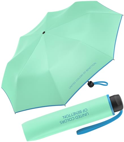 United Colors of Benetton Cuatrogotas 2018 Regenschirm, faltbar, 60 cm, Kabelbaum, 95 cm, Taschenschirm mit manueller Öffnung von United Colors of Benetton