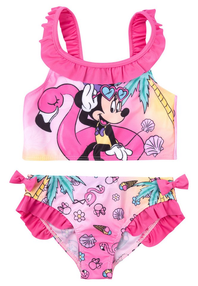United Labels® Bustier-Bikini Disney - Minnie Mouse mit Rüschen Zweiteiler von United Labels®