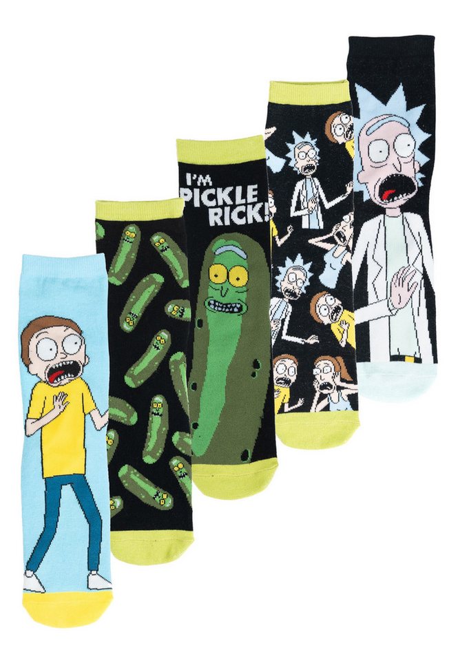 United Labels® Socken Rick and Morty Socken Sneaker Strümpfe (5er Pack) 40-45 von United Labels®