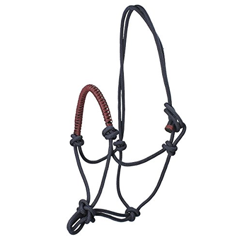 USG 15050024 Knotenhalfter, umflochtener Nasenriemen mit Glitzersteinchen, Navy, Vollblut/Warmblut USG 15050024 Knotenhalfter, umflochtener Nasenriemen mit Glitzersteinchen, Navy, Vollblut/Warmblut von USG