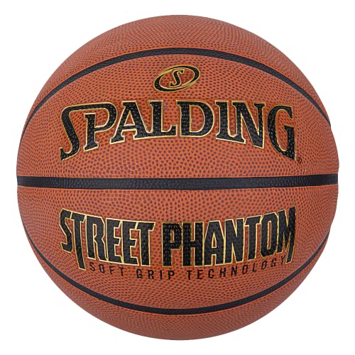 Spalding - Street Phantom - Orange - Basketballball - Größe 7 - Basketball - Zertifizierter Ball - Material: Gummi - Outdoor - Anti-Rutsch - Hervorragender Grip - Extrem widerstandsfähig von Spalding