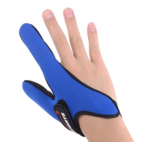 Uniwit Professioneller Daumen- und Zeigefinger-Handschuh aus Neopren, zum Angeln, Blau von Uniwit