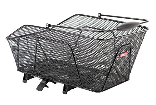 Unix Unisex – Erwachsene Rosetto Topklip Fahrradkorb, schwarz, 47x30x20cm von Unix