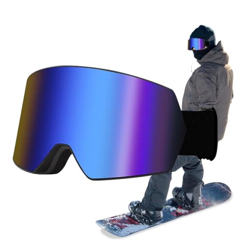 Skibrille, Schneebrille, Anti-Fog Skibrille, Winddichte Skibrille, Doppelschicht Skibrille, Kinder Skibrille, Jugend Schneebrille, Herren Skibrille, von Uonguon