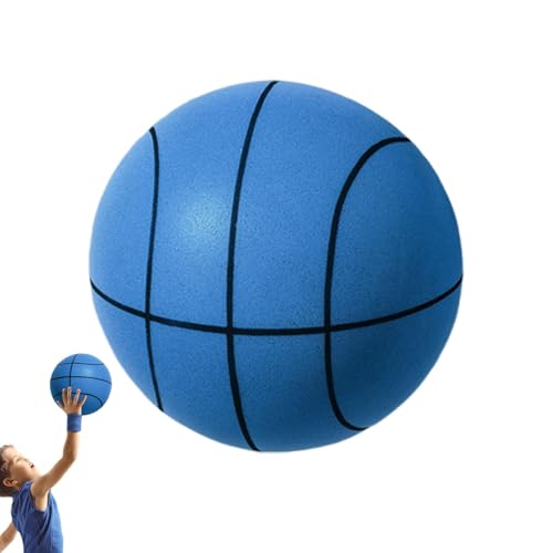 Tragbarer, geräuschloser Basketball, Größe 7, Basketball Dribbling drinnen, kein Geräusch Indoor-Basketball, quetschbare Stressbälle für leises Dribbeln und Basketballübungen von Uonguon