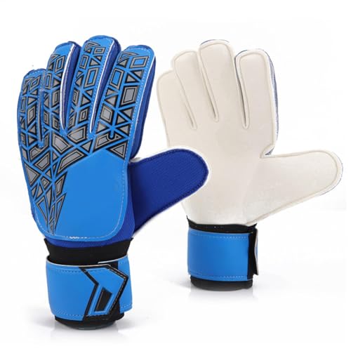 Uonguon Goalkeeper Gloves, Finger Protector Anti-Slip Soccer Gloves, Strong Grip Palms with Latex, Football Keeper Glove, Sturdy and Comfortable for Youth and Adults von Uonguon