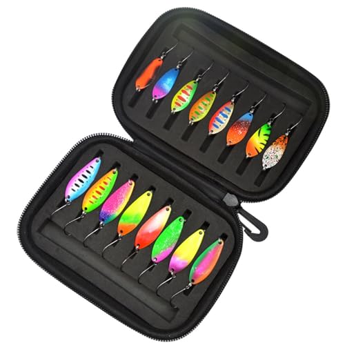 Uoqpty Spinner-Köder,Bass-Spinner-Köder, Forellen-Zanderköder 16X, Angelköder Spinnerbaits für Süßwasser-Salzwasser, Spinnerbait-Bass-Angelköder, Spinnerbait-Jigs von Uoqpty