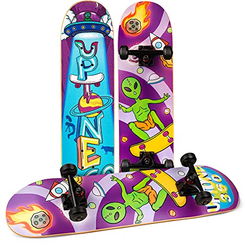 UpTone360 Skateboard für Kinder ab 6 Jahre – Sicher & Vielseitig auf Allen Untergründen, bis 150 kg belastbar – Für langanhaltenden Fahrspaß und Tricks – Perfekt für 6-14 Jahre UpTone360 Skateboard für Kinder ab 6 Jahre – Sicher & Vielseitig auf Allen Untergründen, bis 150 kg belastbar – Für langanhaltenden Fahrspaß und Tricks – Perfekt für 6-14 Jahre von UpTone360