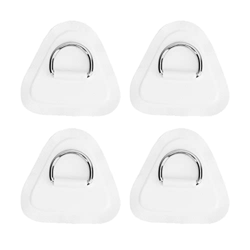 Uplory Kajak-D-Ring, Schlauchboot-D-Ring-Pad, buntes PVC-Edelstahl, Starke Verbindung, aufblasbarer Sicherungsring für aufblasbare Gummi-Fischerboote, Kajaks, Kanus, Wassersport (White) von Uplory