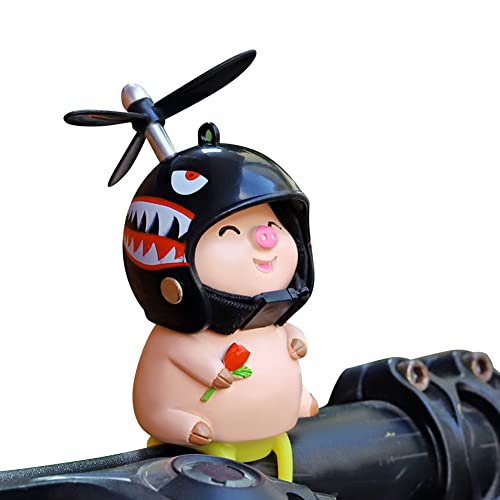 Niedlichen Gummi Schweinchen Auto Ornament,Fahrrad Bell Fahrradklingel Fahrraddekorationen Fahrradglocke Niedlich Schwein Fahrrad Hupe mit Propeller Helm für Auto Fahrrad Auto Ornament Lenker Zubehör Niedlichen Gummi Schweinchen Auto Ornament,Fahrrad Bell Fahrradklingel Fahrraddekorationen Fahrradglocke Niedlich Schwein Fahrrad Hupe mit Propeller Helm für Auto Fahrrad Auto Ornament Lenker Zubehör von Uposao