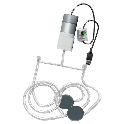 Aquarium-Luftpumpen, USB-Sauerstoffgeber für Aquarien, Luftkompressor, Mini-Belüfter, tragbares Aquarium-Luftpumpen, USB-betriebene Aquarium-Luftpumpen von Uqezagpa