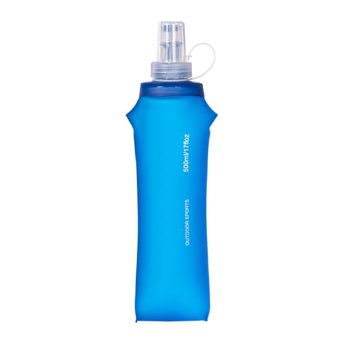 Uqezagpa Faltbare TPU-Thermosflasche, weiche Outdoor-Wasserflasche, Handheld-Flasche, Laufen, Trinkrucksack, Hüfttasche von Uqezagpa