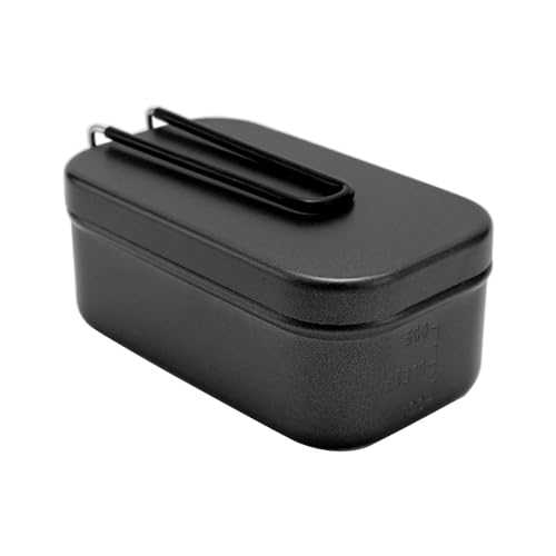 Uqezagpa Tragbare Box Outdoor Isolierte Lunchbox mit Griffen Aluminium Lunchbox für Camping Reisen Angeln von Uqezagpa