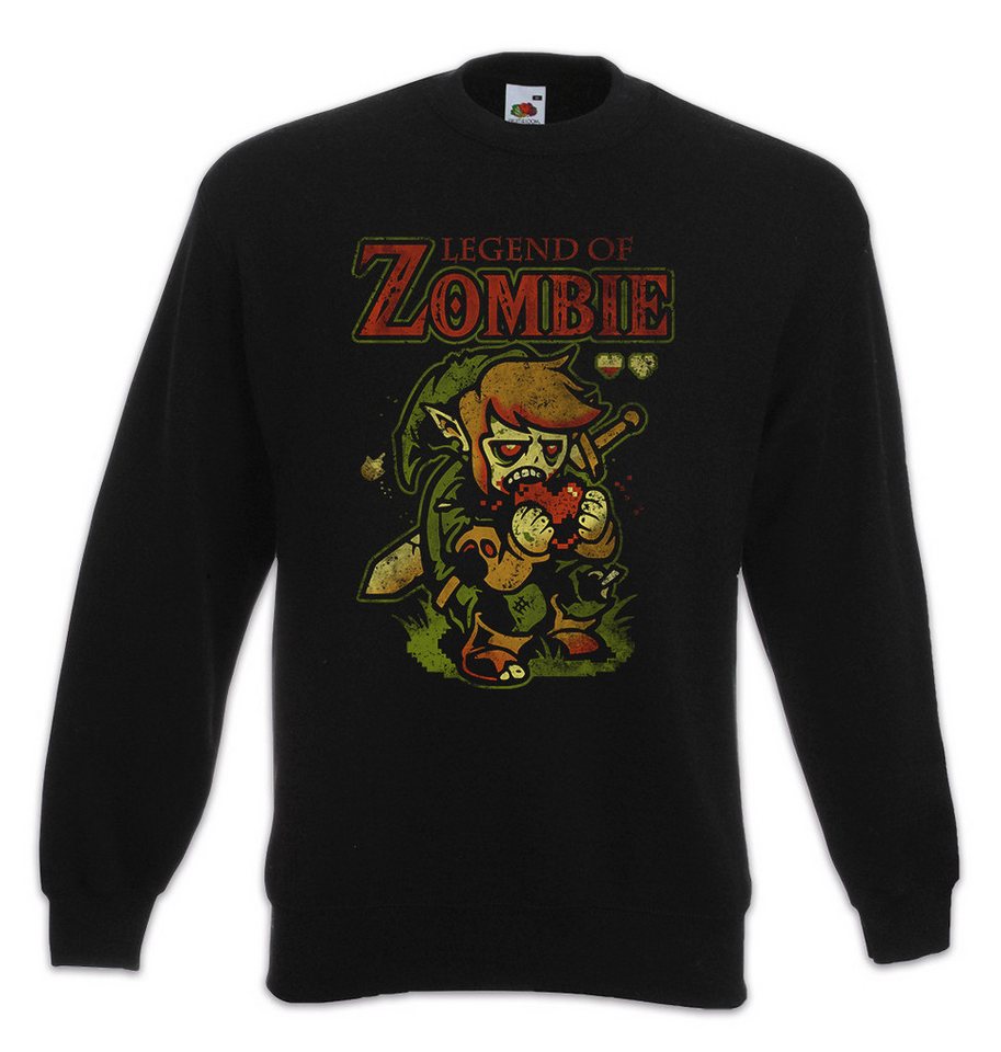 Urban Backwoods Sweatshirt Legend Of Zombie Sweatshirt Fun Zombie Heart Eating Brain Zelda The (1-tlg) Game Walking Dead von Urban Backwoods