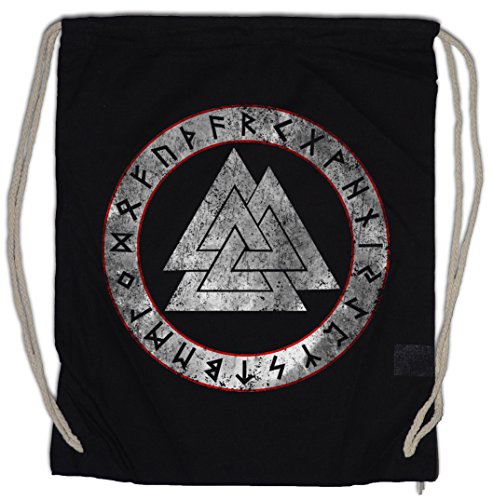 Urban Backwoods Valknut Runes Turnbeutel Sporttasche von Urban Backwoods