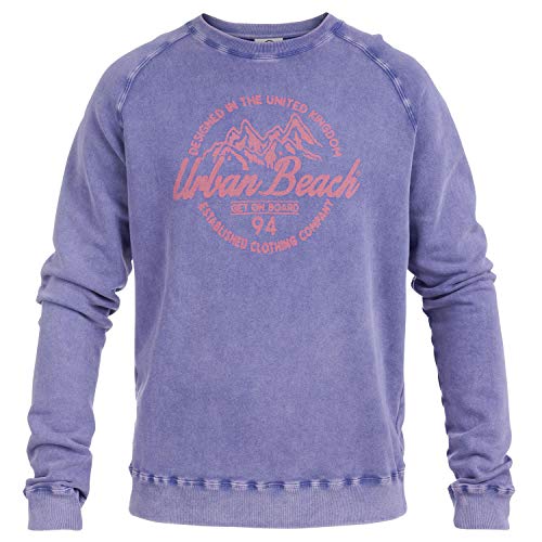 Urban Beach Herren Smith Sweatshirt, violett, XS von Urban Beach