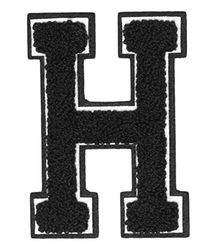 Urban Classics Aufnähbuchstaben UC Letter H, Schwarz, One Size von Urban Classics